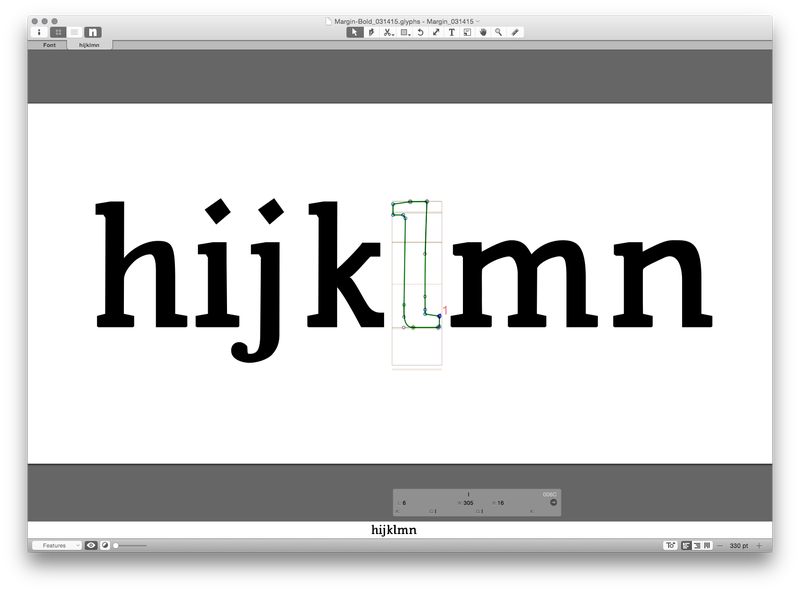 Illustration for article titled It's the middle of the night and I'm working on my typeface, as I do.